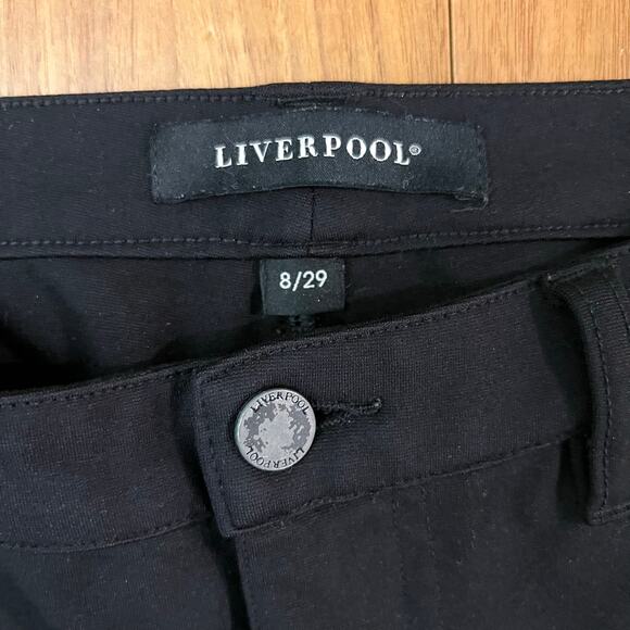 Liverpool Ponte Pant Size 8 29 Black Stretch Skinny 5 Pocket Design - Picture 4 of 15
